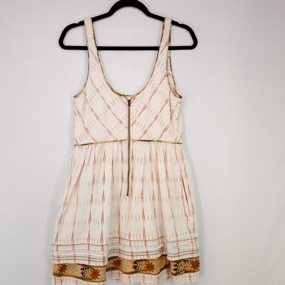 New Romantics Free People Dress Womens 10 Bohemian Embroidered Pockets - Picture 2 of 13